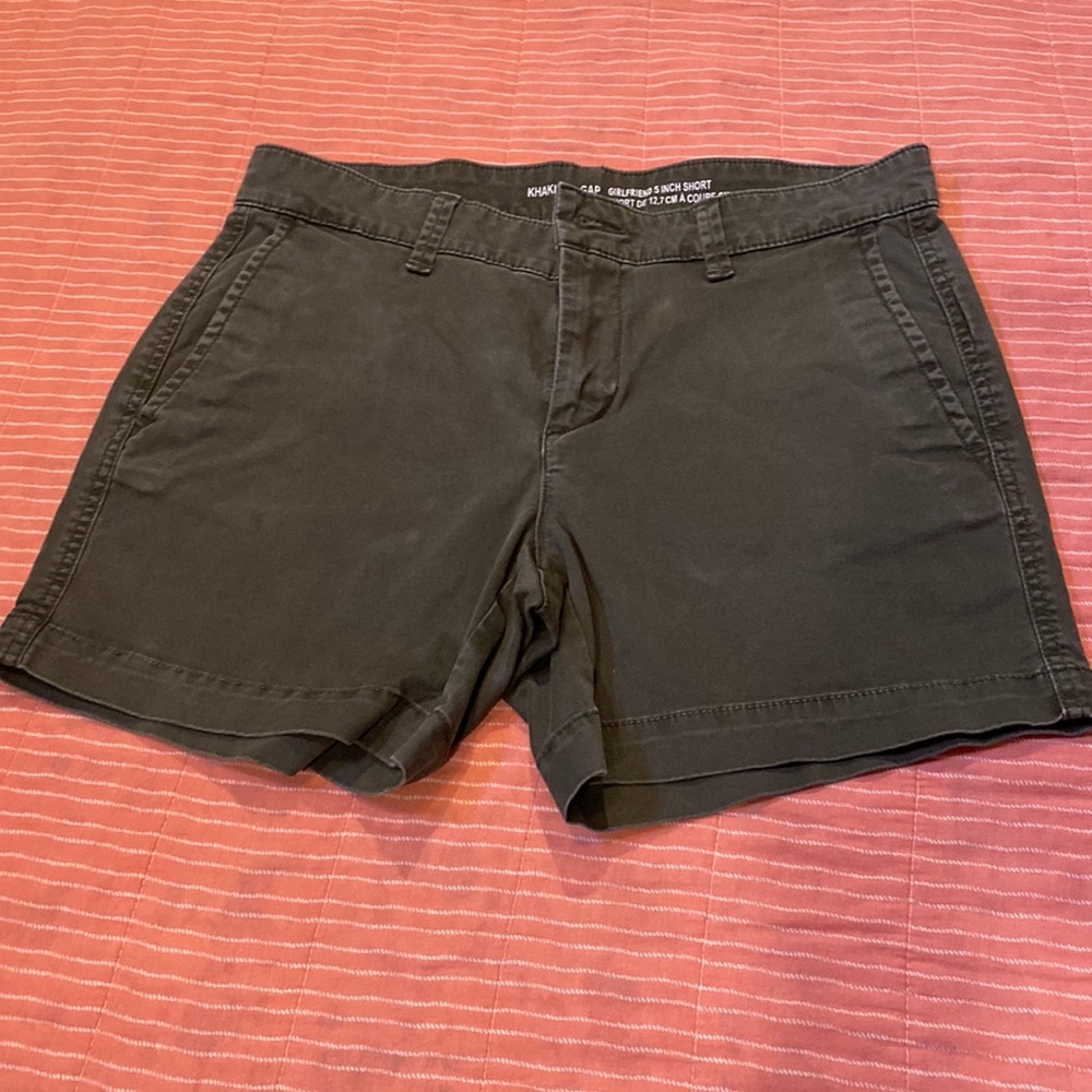 Olive green gap girlfriend shorts